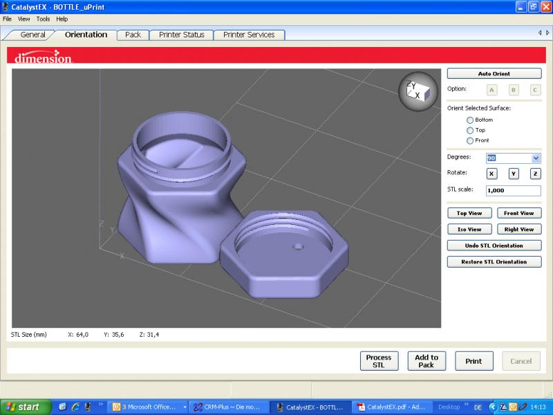 Screenshot einer von Catalyst aufbereiteten CAD-Datei