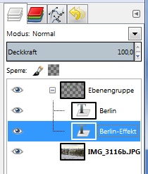 GIMP 2.8: Ebengruppen