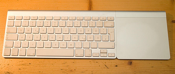 Apple Bluetooth-Tastatur und Magic Trackpad